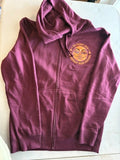 Hillberry 2026 Maroon zip up hoodie